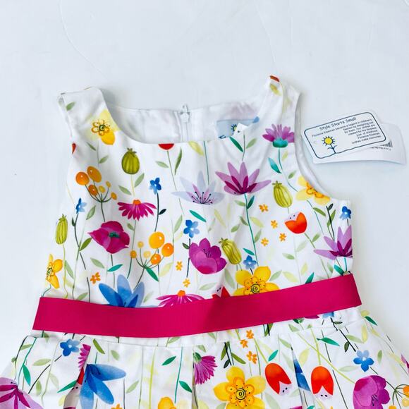 NWT Florence Eiseman Size 4 Floral Border Print Dress - Picture 2 of 5